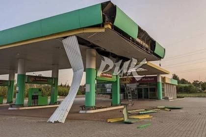 Украинский беспилотник ночью атаковал заправку в Горловке
