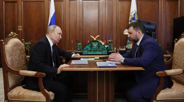 Пресс-секретарь главы государства Дмитрий Песков сообщил, что Президент России Владимир Путин в понедельник встретится с главой Донецкой Народной Республики Денисом Пушилиным