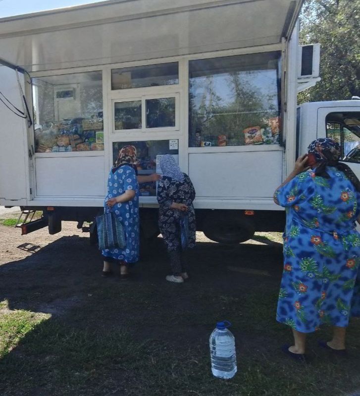 С 16 по 19 августа 2025 года осуществлена выездная торговля с использованием автомагазинов в населенных пунктах городских округов Докучаевск, Горловка, Мариуполь, на территории г