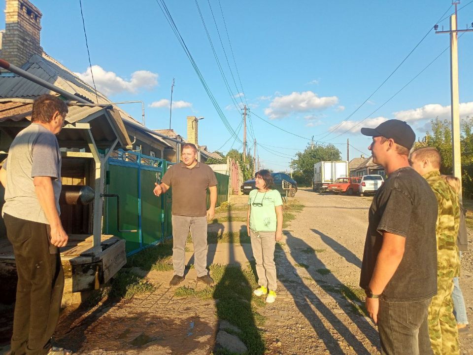 Иван Приходько: В одном из поселков Калининского района Горловки проведена плановая проверка соблюдения правил водопользования жителями