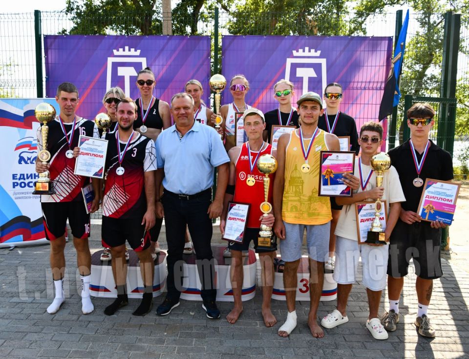 Алексей Кулемзин: Накануне Дня города поздравил победителей Кубка главы городского округа Донецк по пляжному волейболу, который прошел при поддержке регионального отделения Всероссийской федерации волейбола Алексей Кулемзин: Накануне Дня города поздравил победителей Кубка главы городского округа Донецк по пляжному волейболу, который прошел при поддержке регионального отделения Всероссийской федерации волейбола