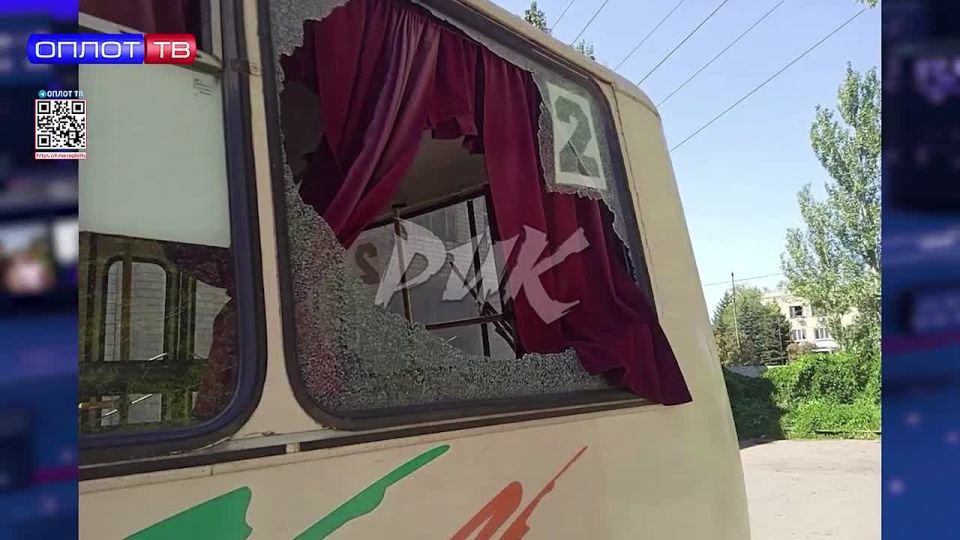 28 августа в результате атаки вражеского беспилотника в Никитовском районе Горловки был поврежден автобус второго маршрута