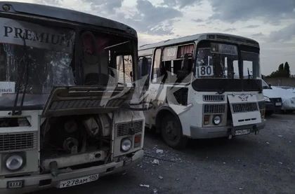 Два автобуса повреждены в результате атаки БПЛА ВСУ по центру Горловки