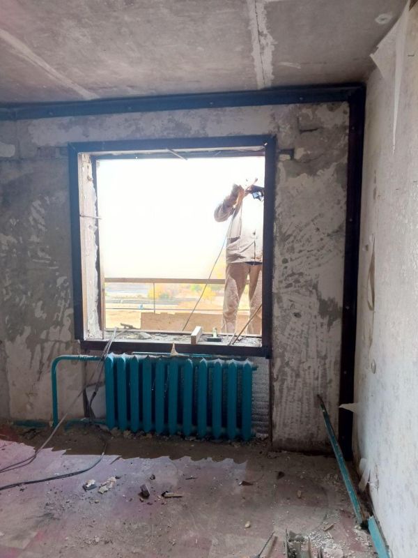 Кузбасс восстанавливает многоквартирные дома в Горловке Кузбасс восстанавливает многоквартирные дома в Горловке