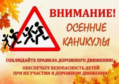 Сотрудники ГАИ призывают водителей быть внимательными на дорогах в период осенних школьных каникул