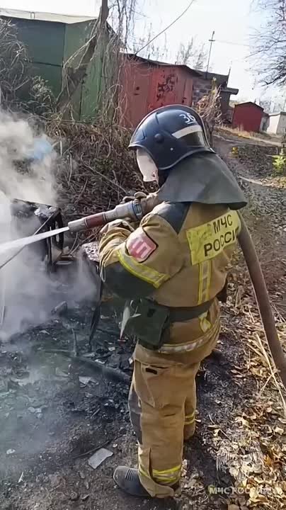 Горловские огнеборцы ликвидировали пожар