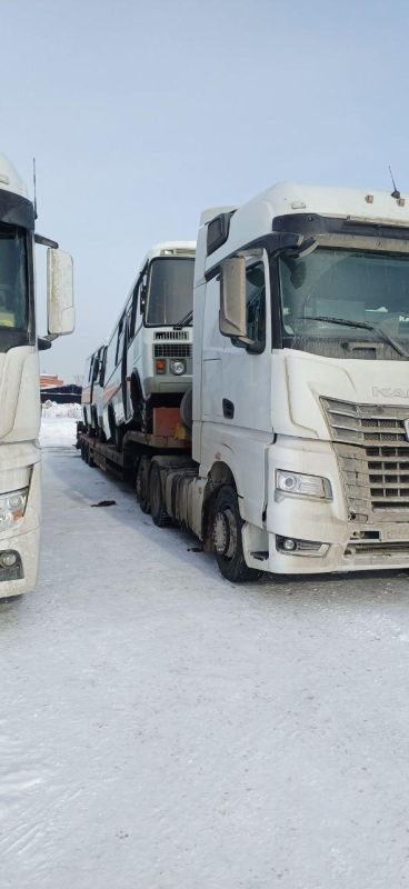 Кузбасс направил в Горловку шесть автобусов ПАЗ Кузбасс направил в Горловку шесть автобусов ПАЗ