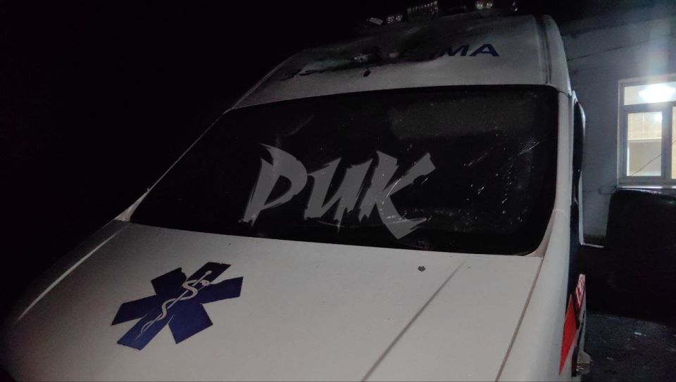 Иван Приходько: Последствия удара БПЛА ВФУ вчера, 5 марта, по карете скорой медицинской помощи в Горловке