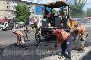 Особое внимание уделяют городам: в ДНР отремонтировали порядка 138 километров автодорог