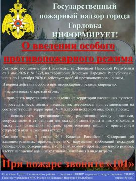 ГУ МЧС России по ДНР напоминает!