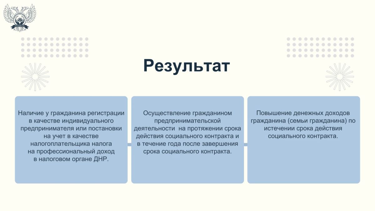 Социальный контракт по осуществлению индивидуальной предпринимательской деятельности для ветеранов боевых действий и принимавших участие в СВО Социальный контракт по осуществлению индивидуальной предпринимательской деятельности для ветеранов боевых действий и принимавших участие в СВО