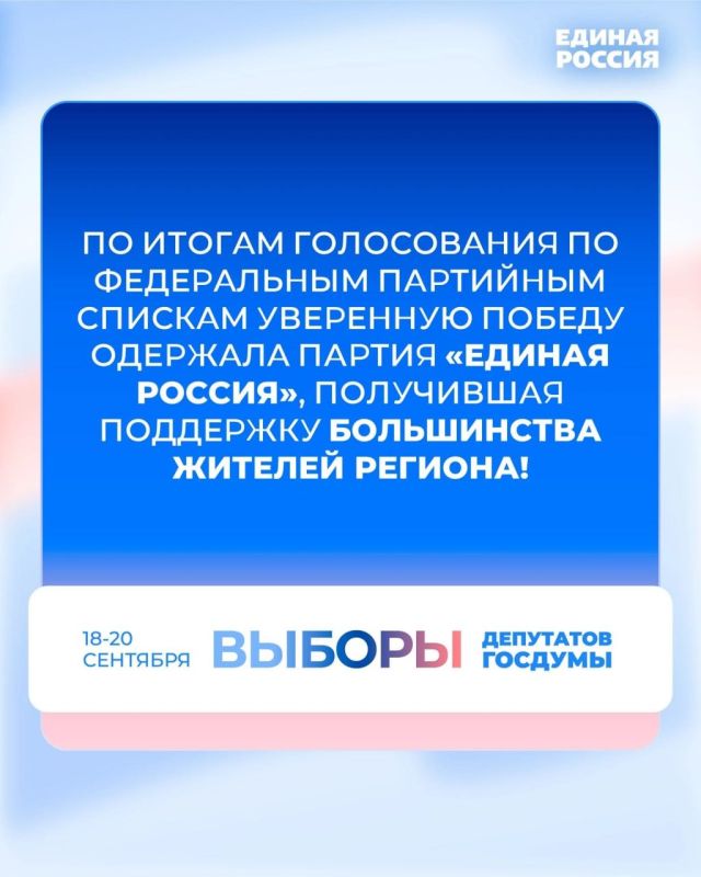 Единая Россия в ДНР победила на выборах в Государственную Думу Единая Россия в ДНР победила на выборах в Государственную Думу